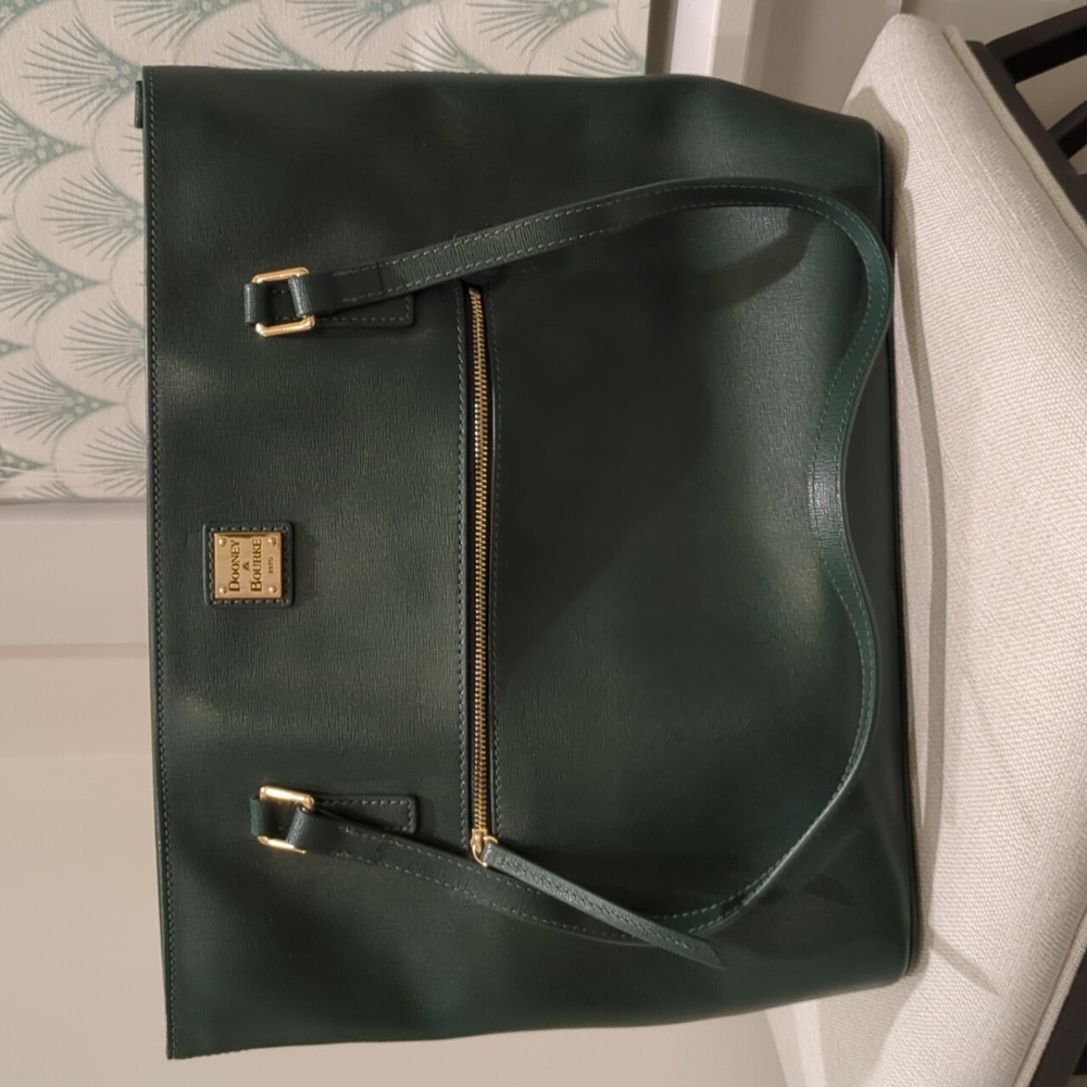 Dooney & Bourke Green Leather Tote